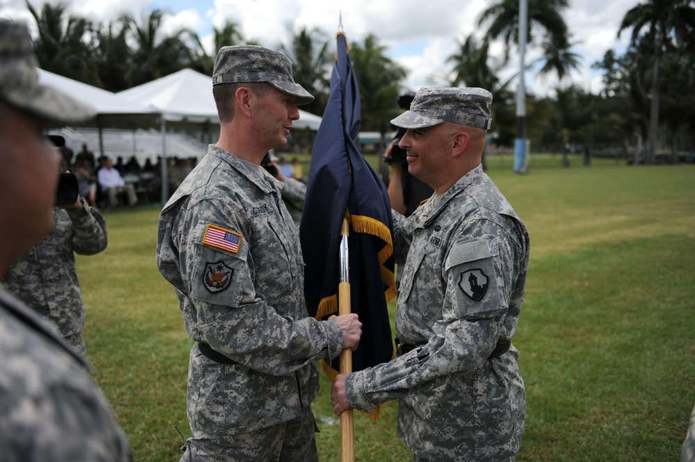 1st MSC’s change of command ceremony welcomes Brig. Gen. Rosende