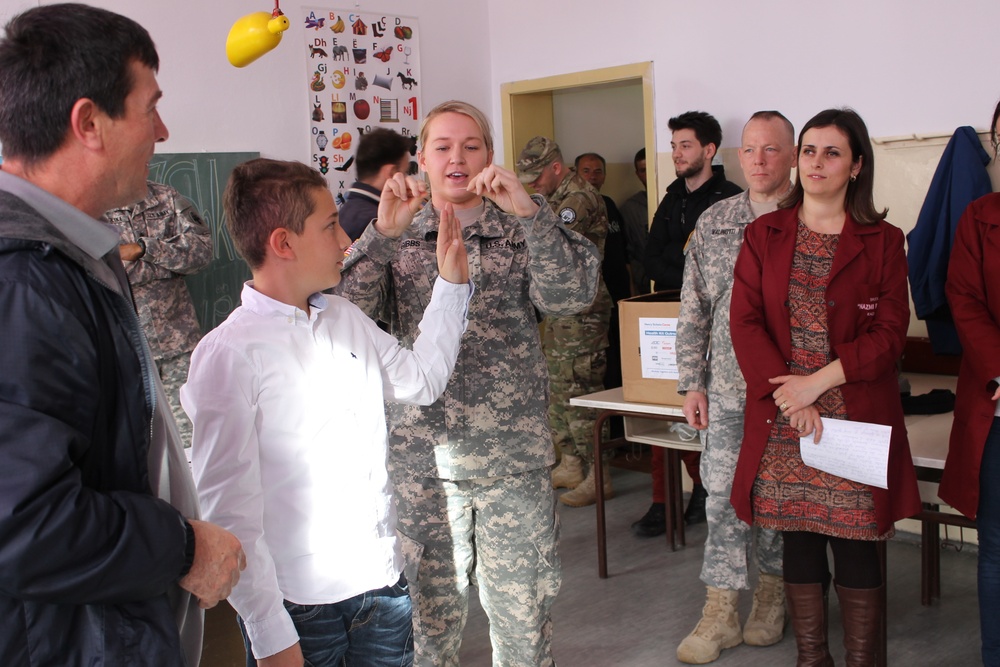 KFOR troops bring smiles to children in Kosovo