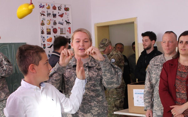 KFOR troops bring smiles to children in Kosovo