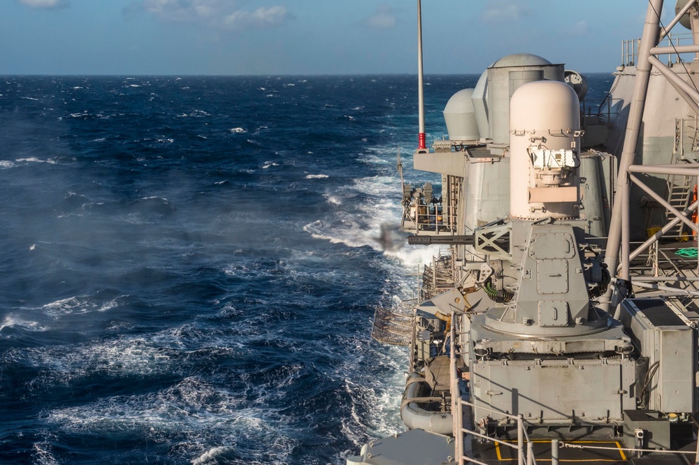 USS Antietam CIWS shoot