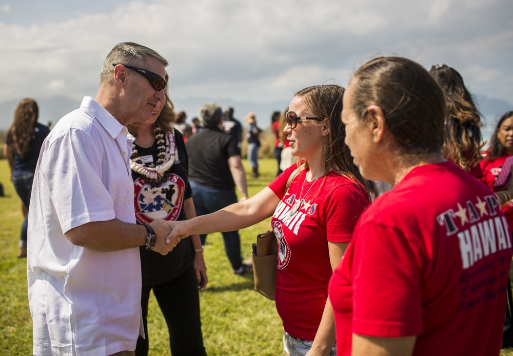 Friends And Family Participating in TAPS Remember the 12 Marines from HMH-463