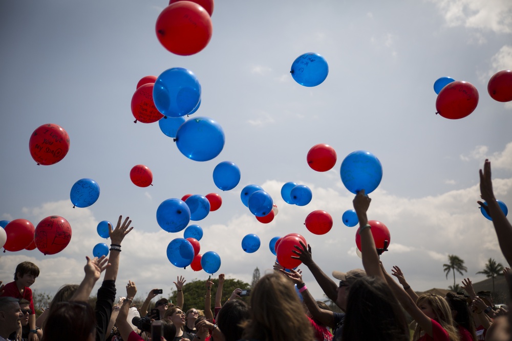 Releasing Balloons for Fallen Heroes