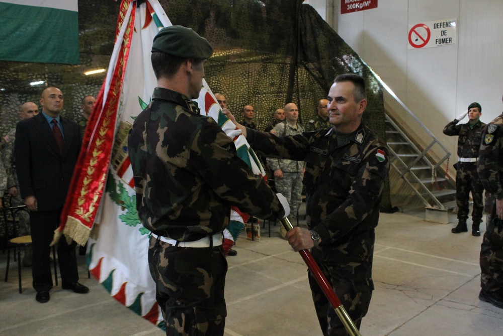 Hungarian army contingent reports for peacekeeping mission in Kosovo