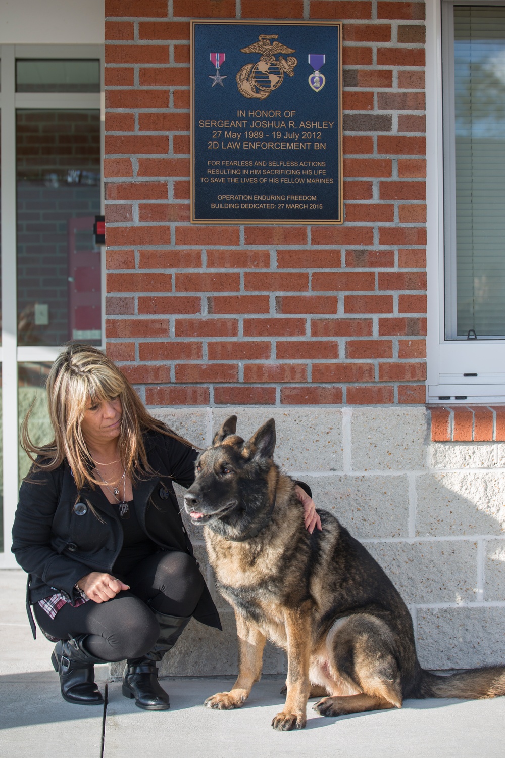 Bringing a part of Josh home: MWD of fallen handler adopted by family