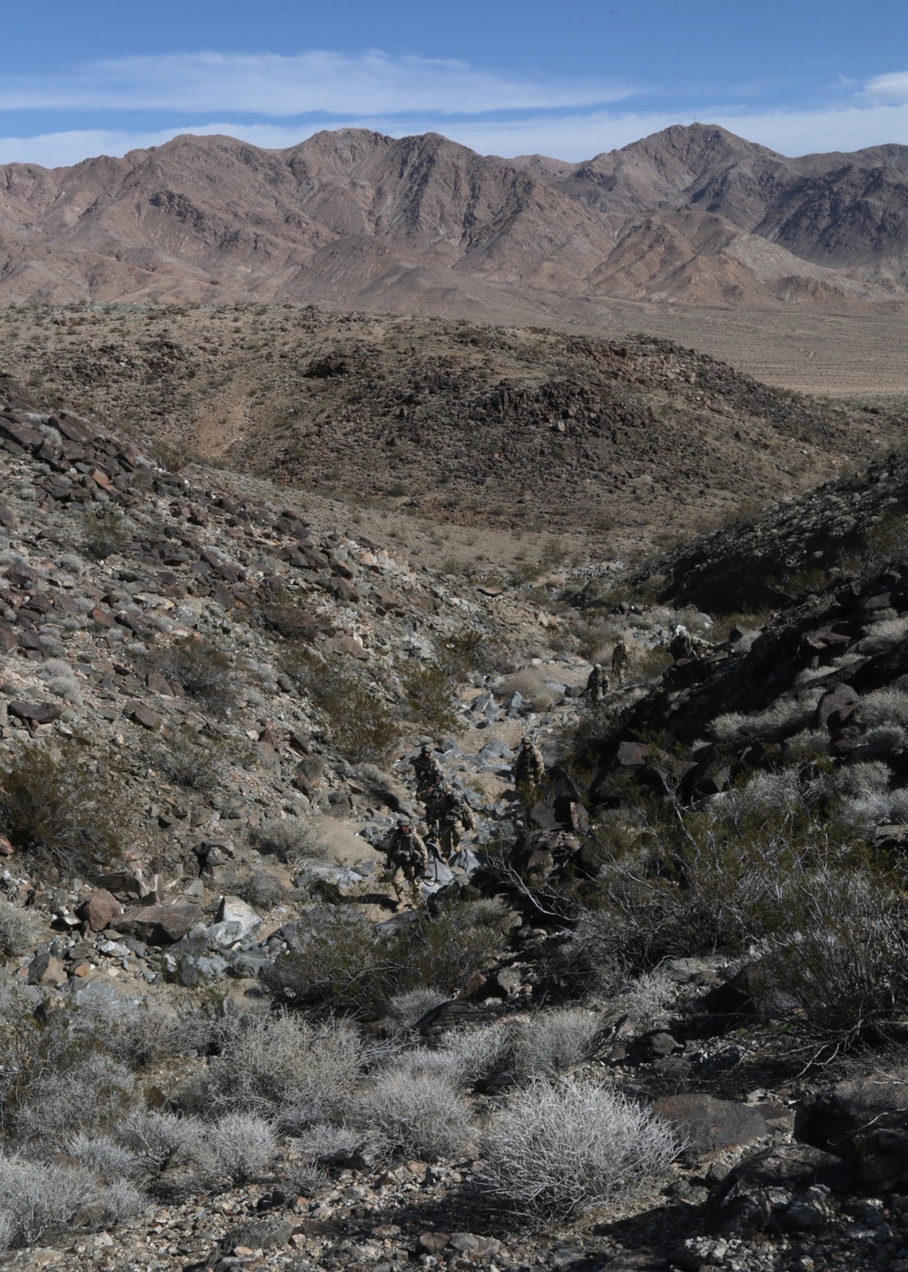 US Army Soldiers mount ridgeline