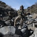 US Army Soldier crosses valley