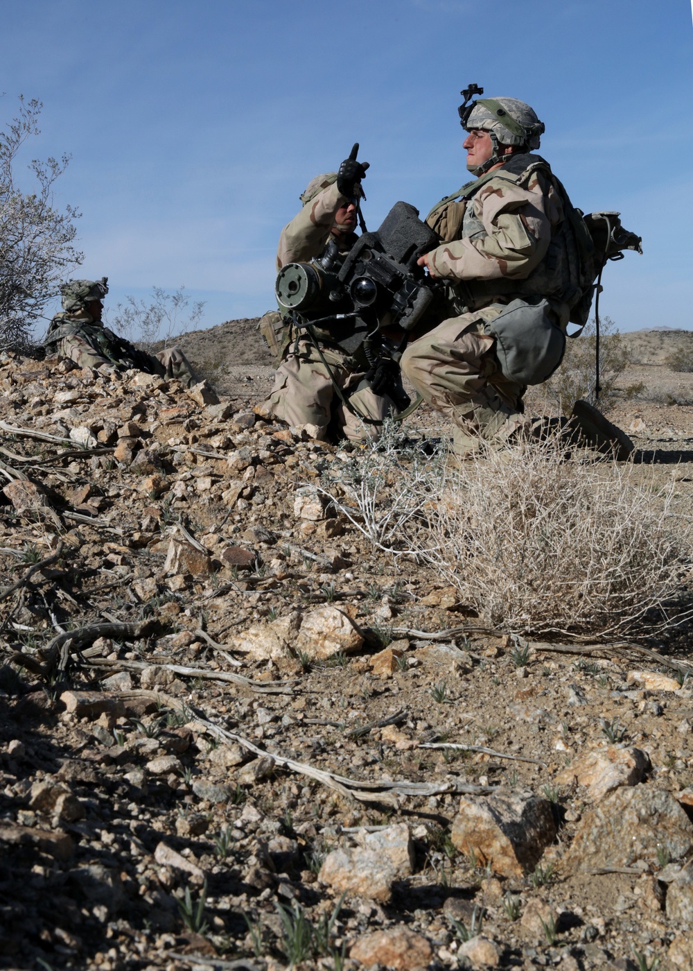 US Army Soldier prepares Javelin