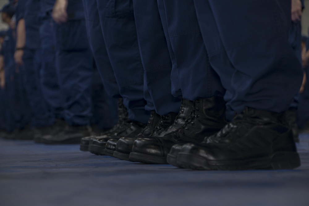 Coast Guard uniform inspection