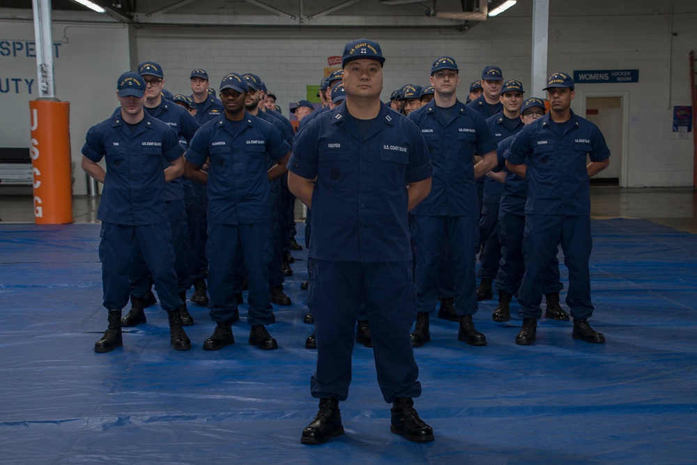 Coast Guard uniform inspection