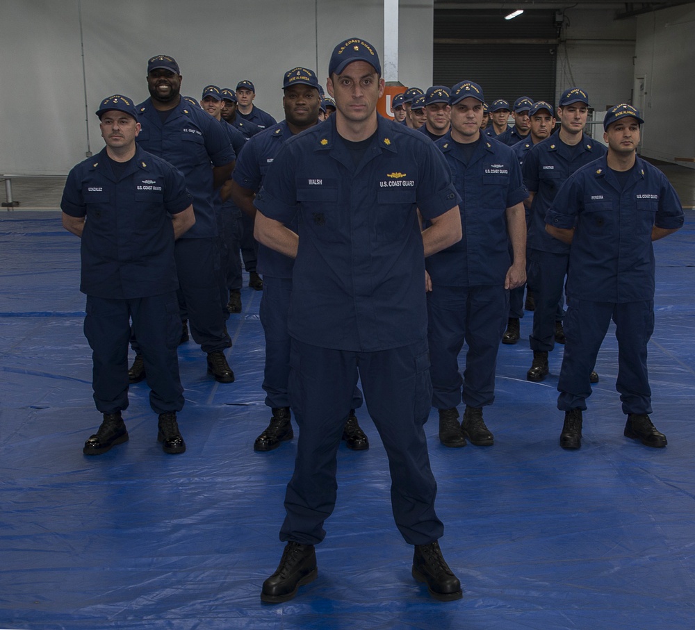 Coast Guard uniform inspection