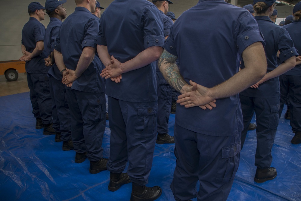 Coast Guard uniform inspection