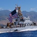Coast Guard Cutter Kiska flies battle ensign at conclusion of joint patrol off Maui