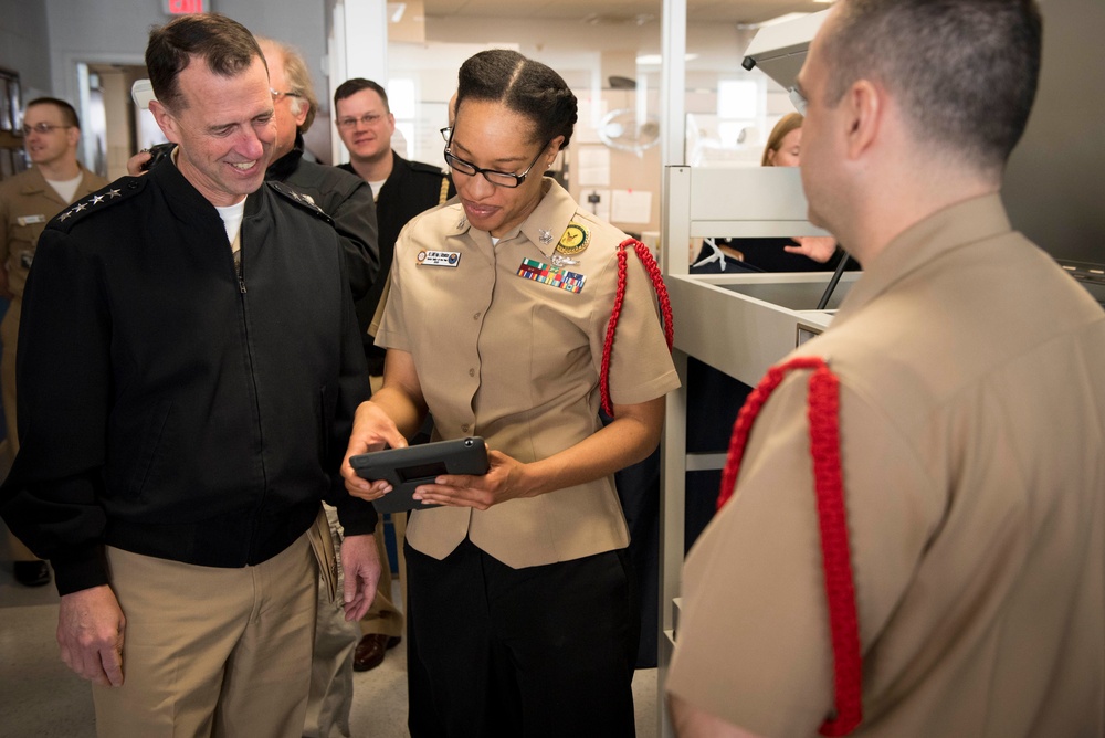 CNO at Naval Station Great Lakes