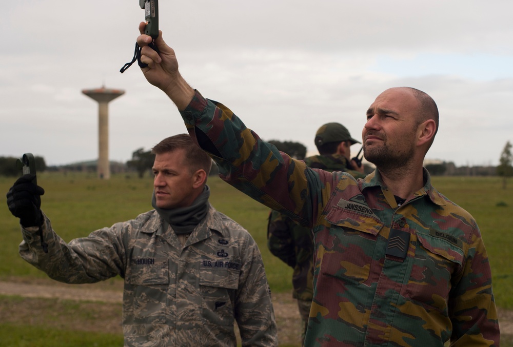 435th AGOW, NATO allies conduct HALO jump