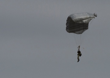 435th AGOW, NATO allies conduct HALO jump