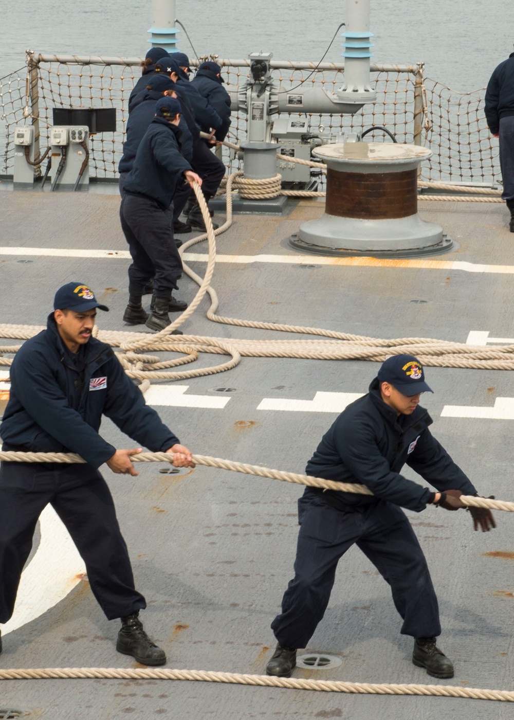 USS Fitzgerald weapons training and departure