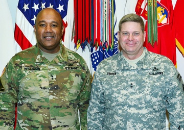 Maj. Gen. Mark W. Yenter visited Caserma Ederle in Vicenza, Italy