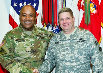 Maj. Gen. Mark W. Yenter visited Caserma Ederle in Vicenza, Italy