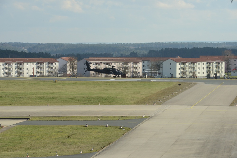 A Company, 1st Battalion, 3rd Aviation Regiment (Attack Reconnaissance) Apache Helicopter Maintenance Test Flight