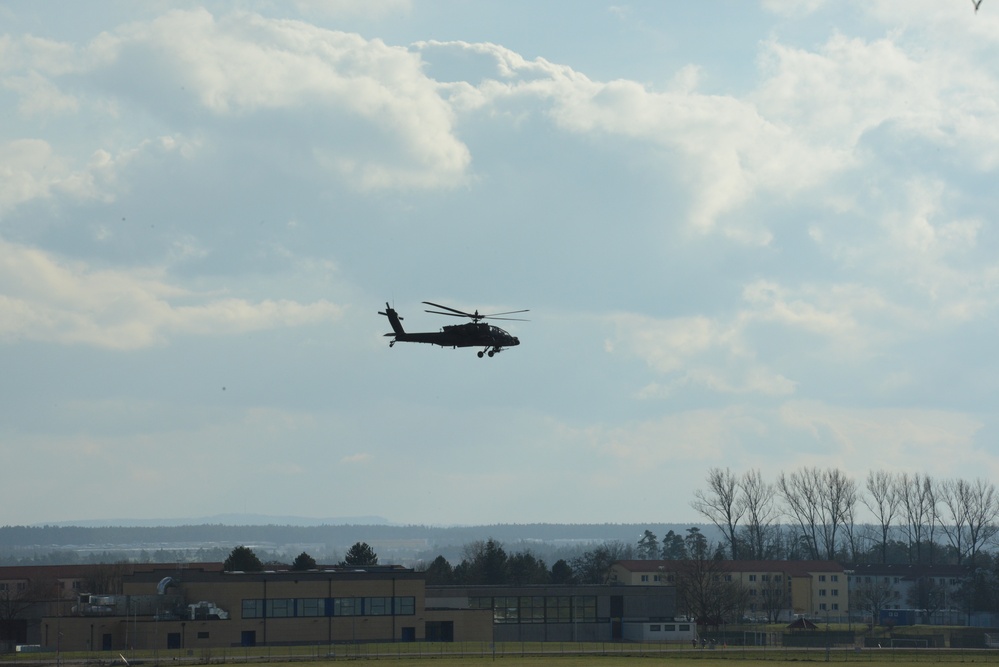 A Company, 1st Battalion, 3rd Aviation Regiment (Attack Reconnaissance) Apache Helicopter Maintenance Test Flight