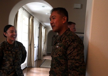 1st MLG leaders break bread with meritorious sergeants