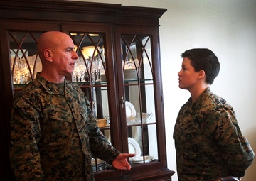 1st MLG leaders break bread with meritorious sergeants