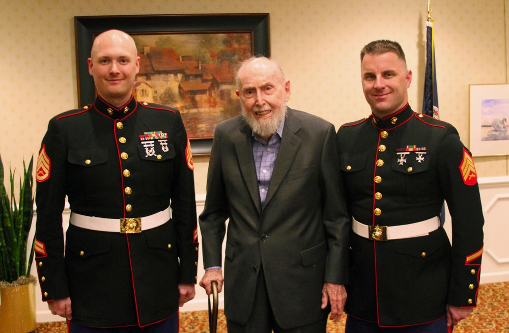 With the Old Breed: Original Marine Raider celebrates his 100th birthday