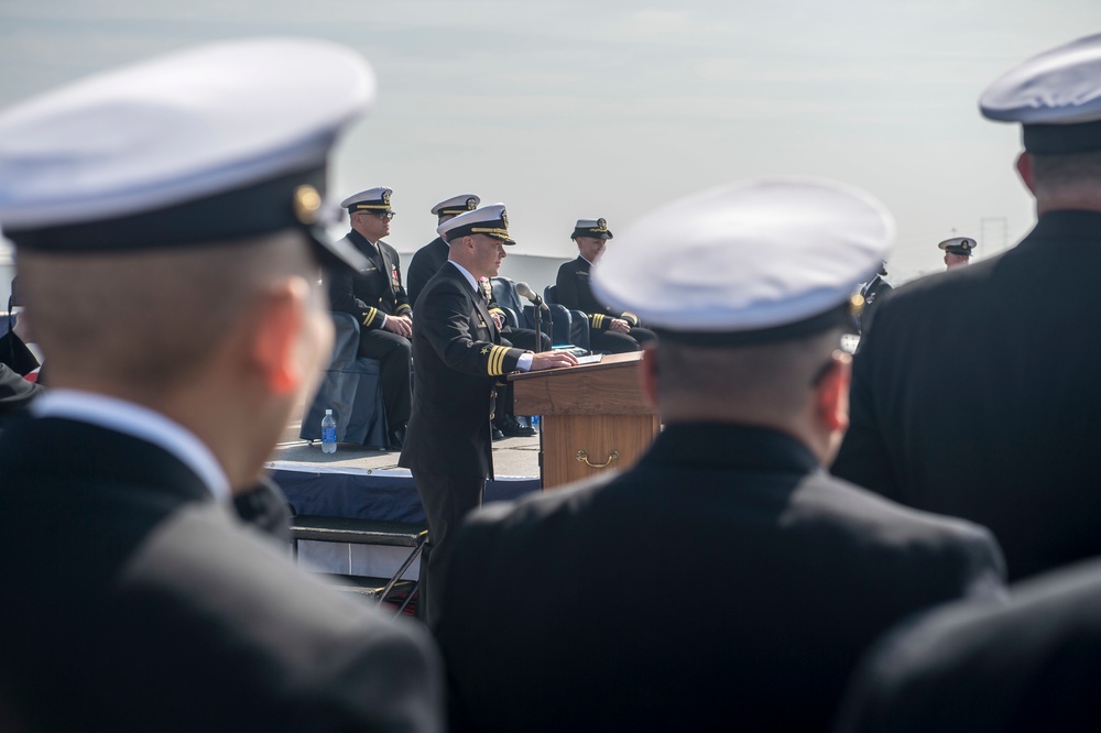 USS Rushmore change of command