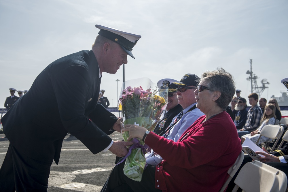 USS Rushmore change of command