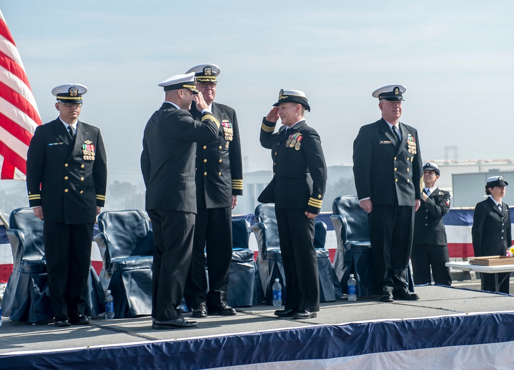 USS Rushmore change of command