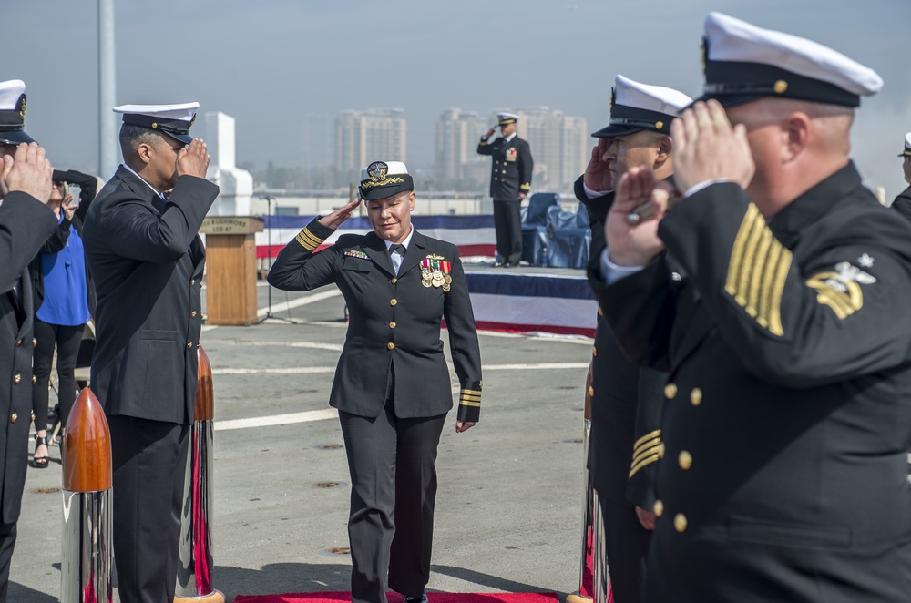 USS Rushmore change of command