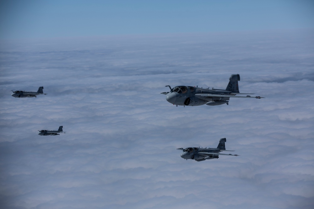 EA-6B Prowler Squadrons Soar Together