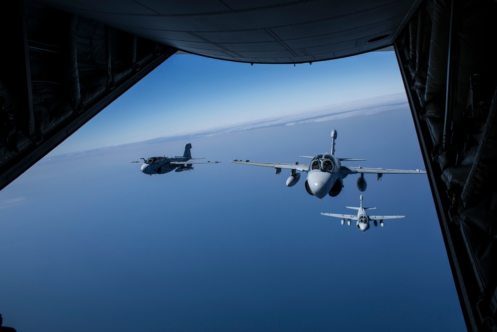 EA-6B Prowler Squadrons Soar Together