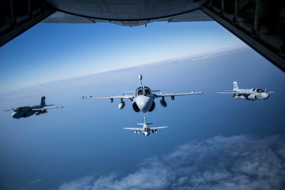 EA-6B Prowler Squadrons Soar Together