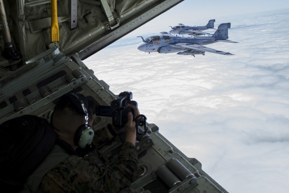 EA-6B Prowler Squadrons Soar Together