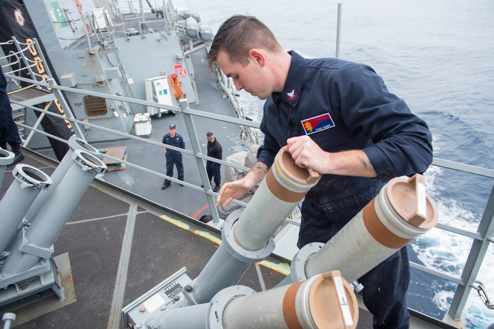 USS Benfold ammo operations