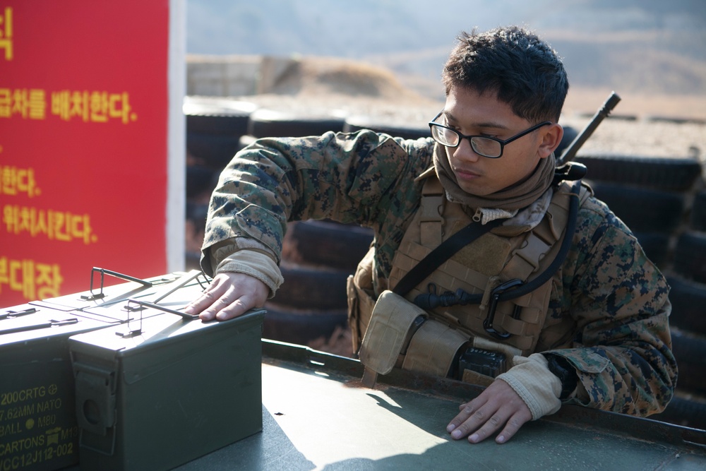 U.S. Marines and New Zealand Army Machine Gun Range