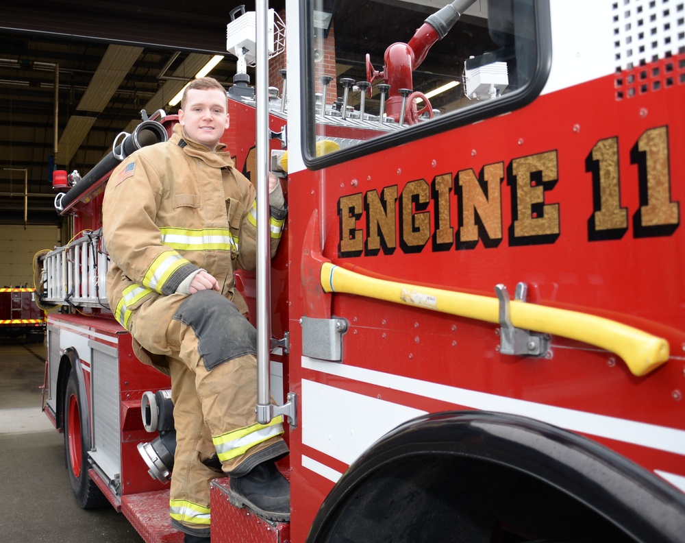 100th CES firefighter shares dream, skills with next generation