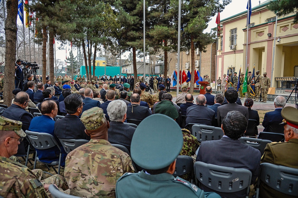 COMRS change of command ceremony – Gen. Campbell to Gen. Nicholson