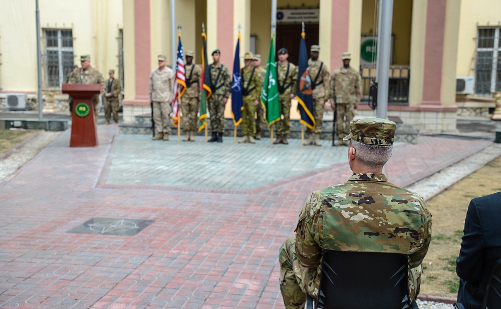 COMRS change of command ceremony – Gen. Campbell to Gen. Nicholson