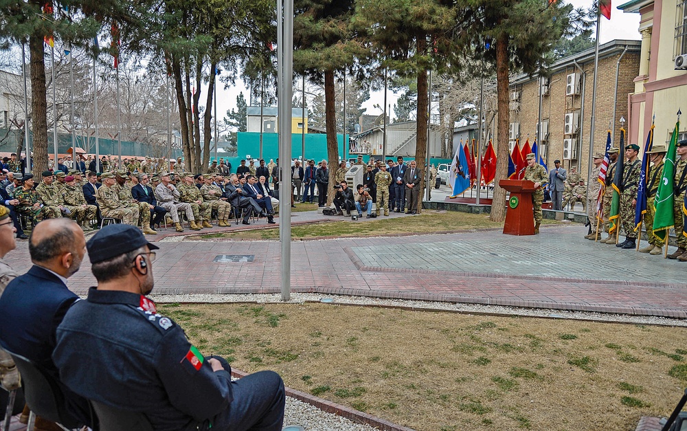 COMRS change of command ceremony – Gen. Campbell to Gen. Nicholson