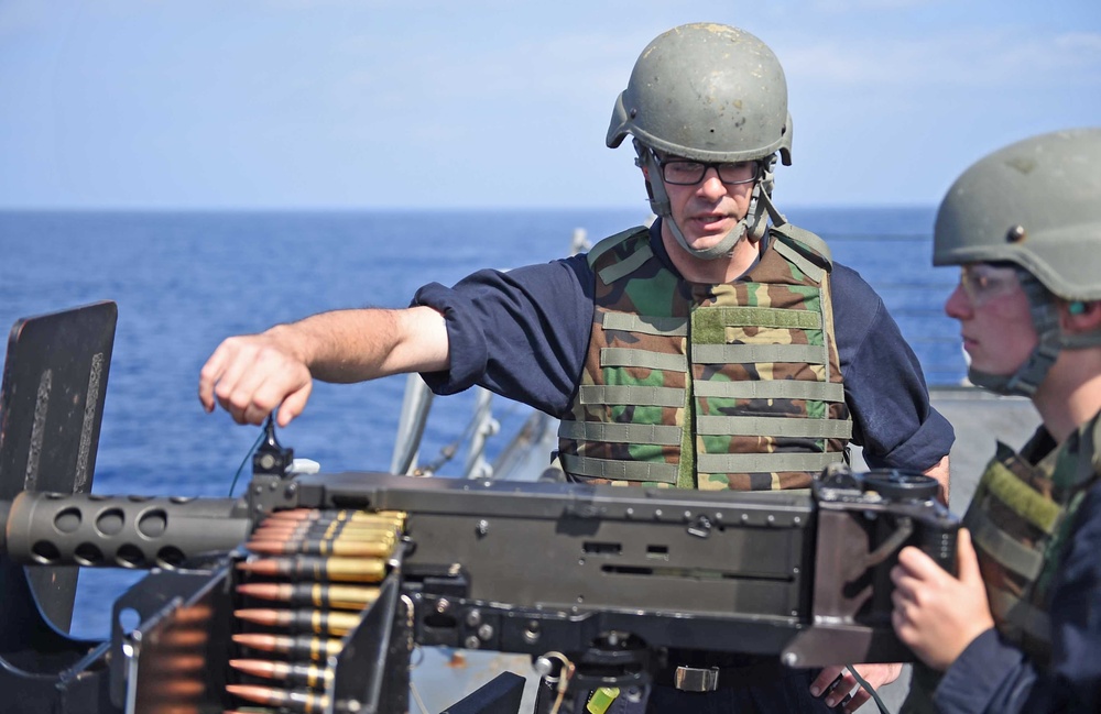 USS Stockdale small craft action team exercise