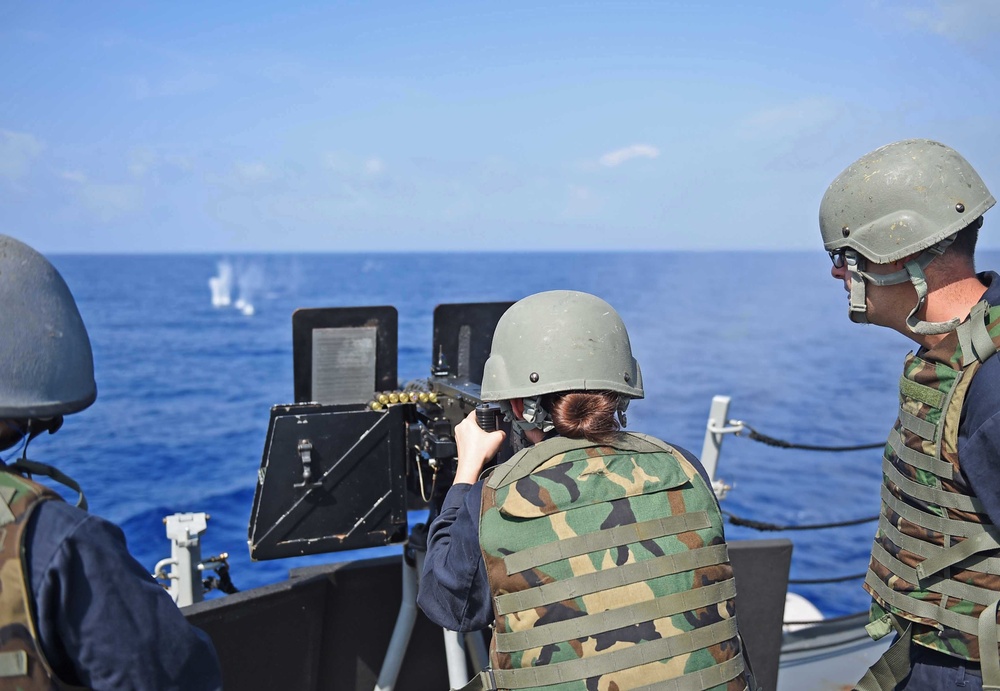 USS Stockdale small craft action team exercise