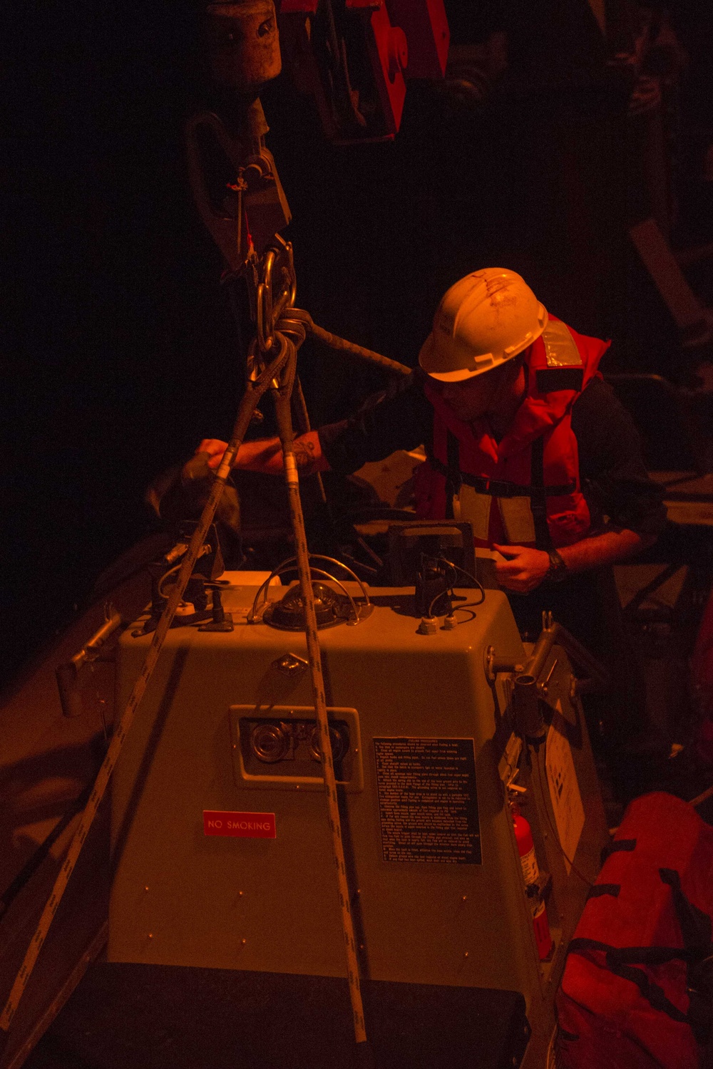Man overboard drill aboard USS Kearsarge