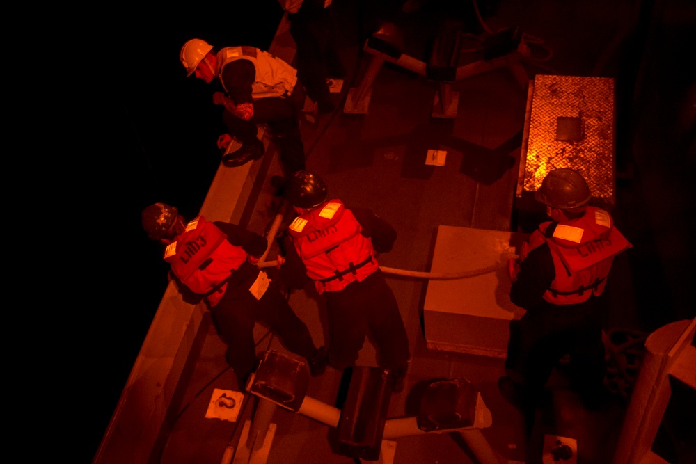 Man overboard drill aboard USS Kearsarge