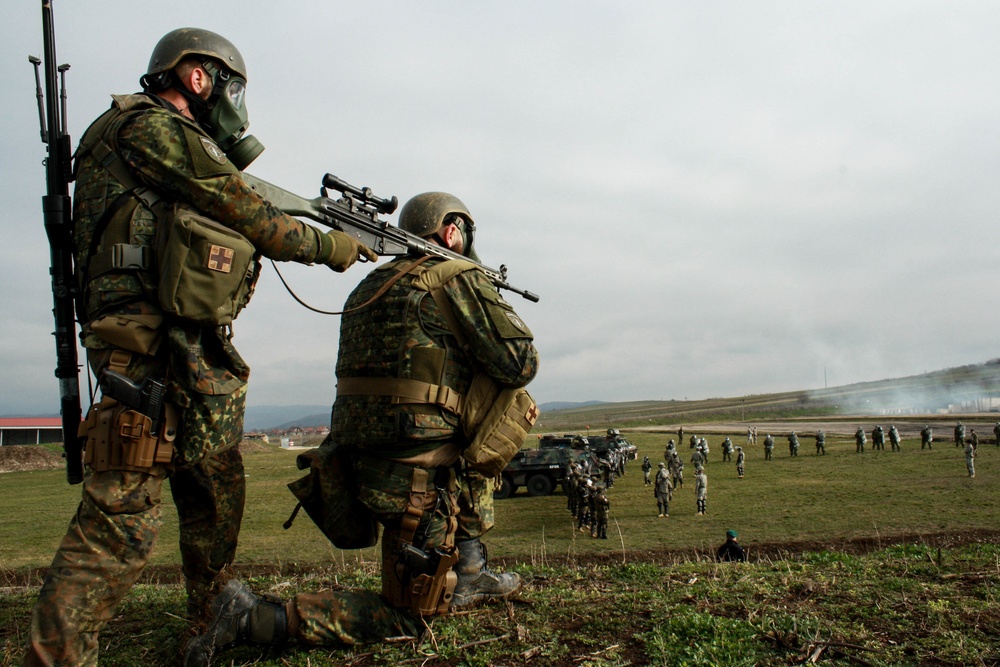 Thunder Road III: Multinational troops hold CRC exercise in Kosovo