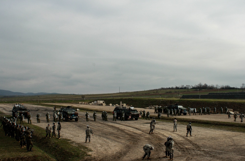 Thunder Road III: Multinational troops hold CRC exercise in Kosovo