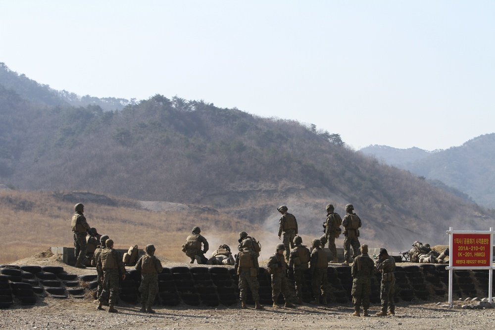 U.S. Marines and New Zealand Army Machine Gun Range