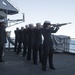 USS Dwight D. Eisenhower conducts burial at sea ceremony