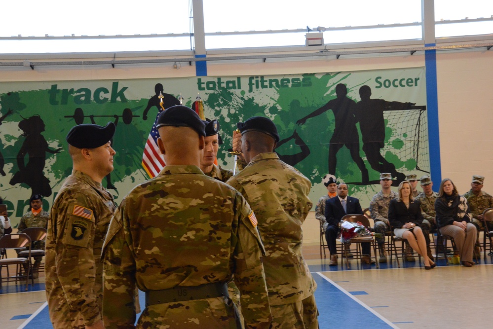 39th Signal Battalion CSM change of responsibility